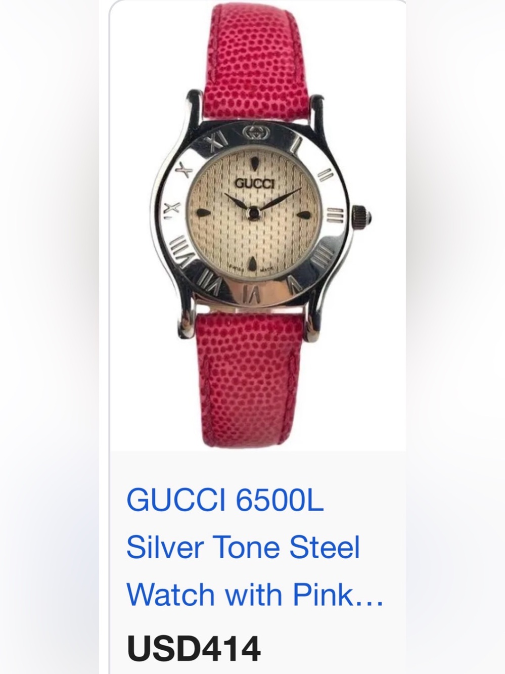 GUCCI 6500L Vintage watch belt type watch. - Picture 16 of 16